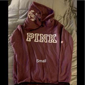 Vs- pink cowl neck sweatshirt small